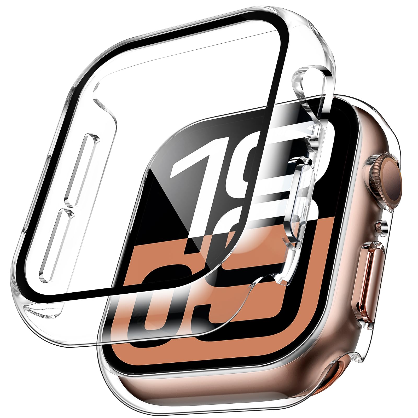 Watch Case Bumper - 2 Stuks Gehard Glas Case Voor