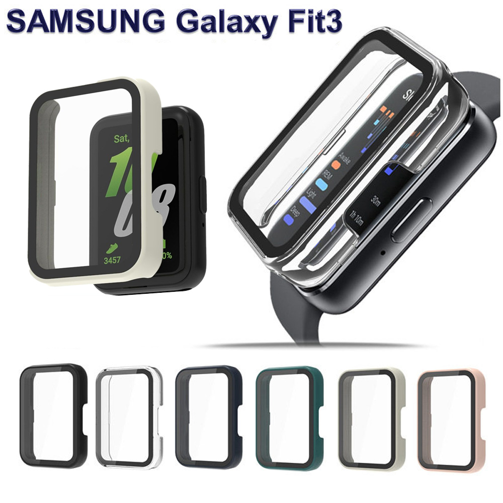 Samsung Smartwatch Accessories - Glas+hoesje voor Samsung Galaxy Fit 3