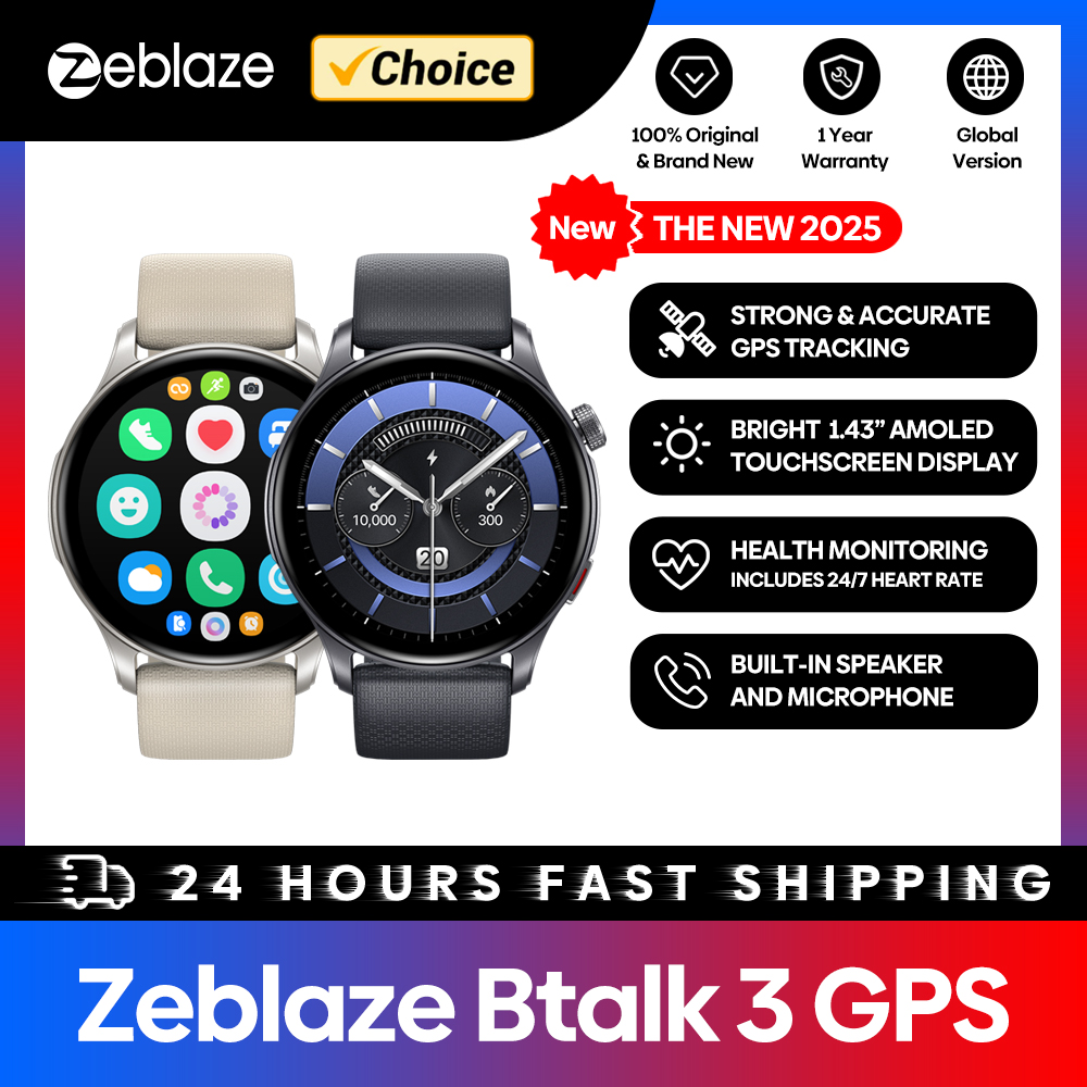 Smartwatch X - Nieuwe Zeblaze Btalk 3 GPS Smartwatch