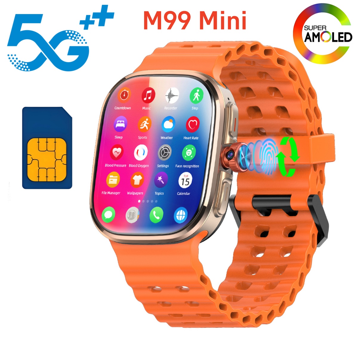 M99 Mini Smartwatch 5G Android - Smartwatch Faces recensie en prijs