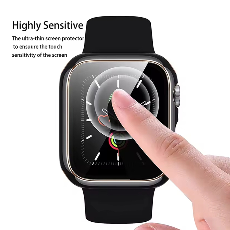 Gehard glas + hoesje voor Appl - Watch Case Bumper recensie en prijs
