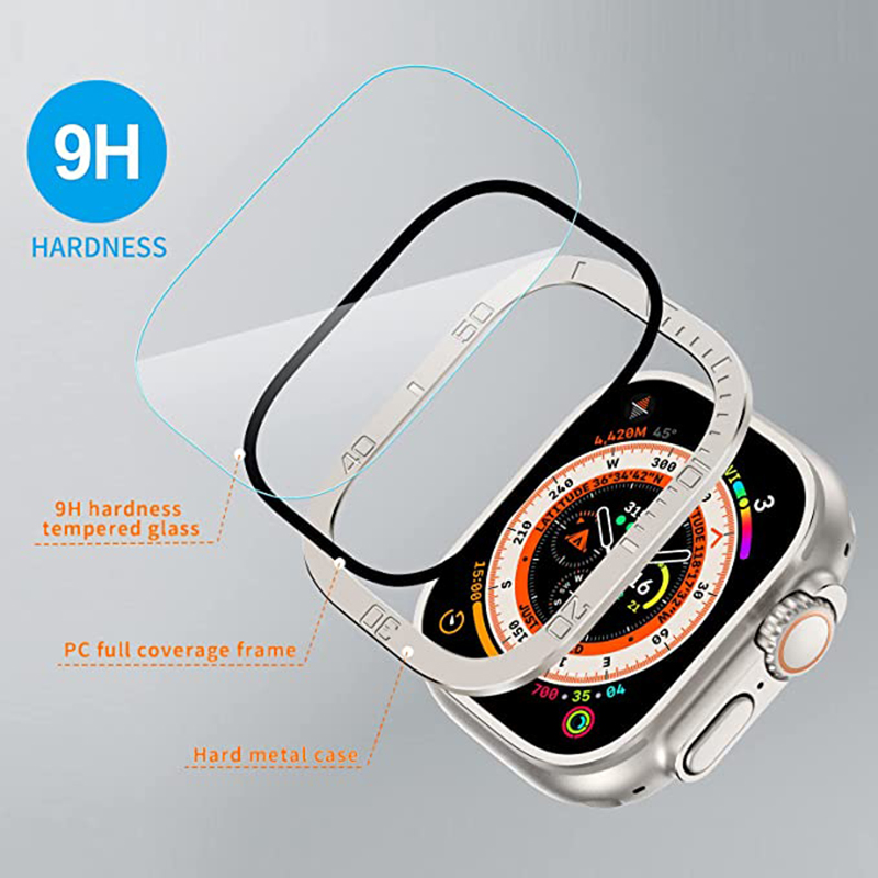 Gehard glas voor Apple Watch U - Watch Case Bumper recensie en prijs
