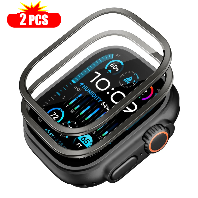 2 stuks Gehard Glas voor Apple - Watch Case Bumper recensie en prijs